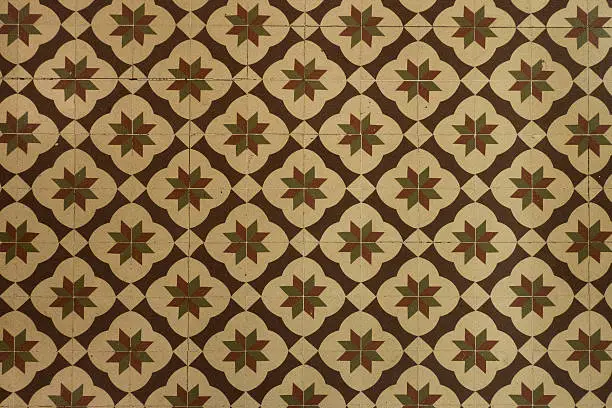Photo of retro tiled floor