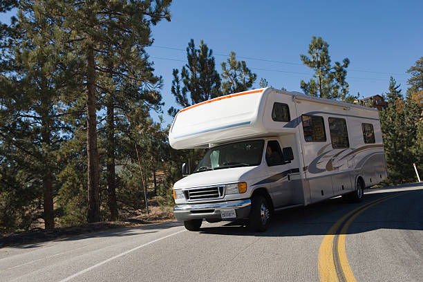 istock RV Driving on Mountain Road 467207085
