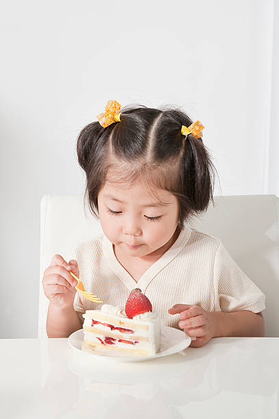 The girl who eats a cake