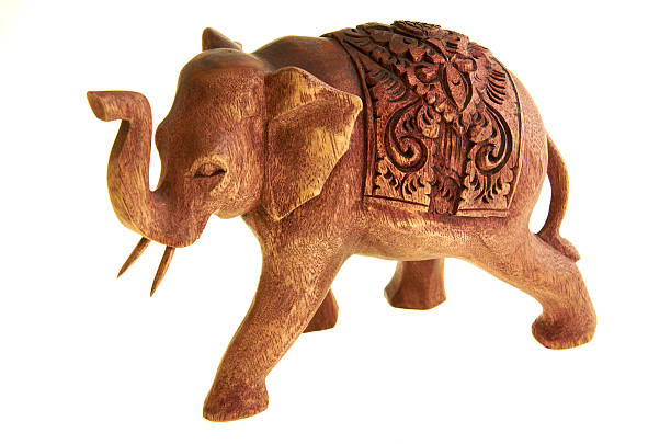 istock Figure of the elephant from a tree. 467208617