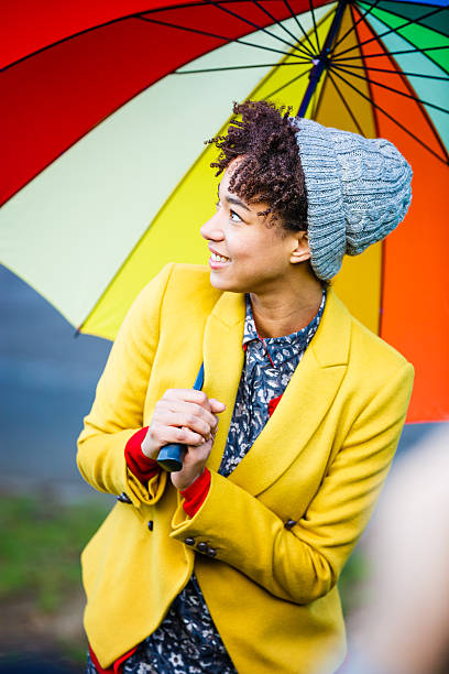 istock Woman with umbrella 467209829