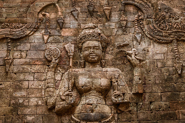 grafika-angkor wat, kambodża - bayon phrom zdjęcia i obrazy z banku zdjęć