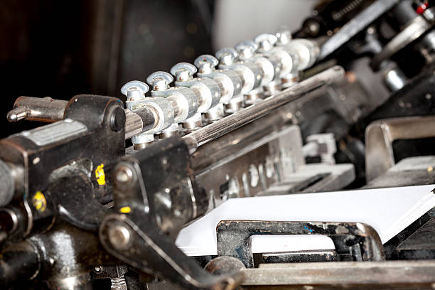 istock Detail of an old printing press 467212969