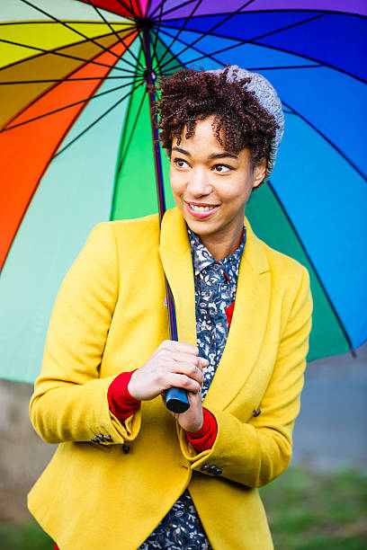 istock Woman with umbrella 467214019