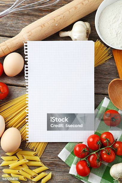 Blank Recipe Book Stock Photo - Download Image Now - Recipe