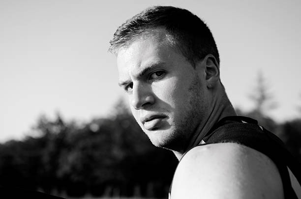 istock Close up of a exhausted runner 467218767