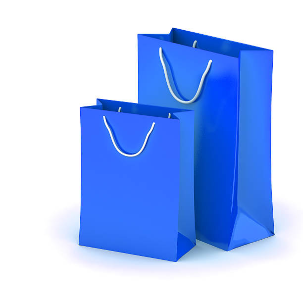 3d shopping bag stock photo