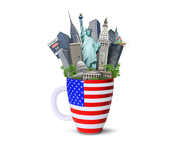 istock United States landmarks and monuments in flag wrapped mug 467223758