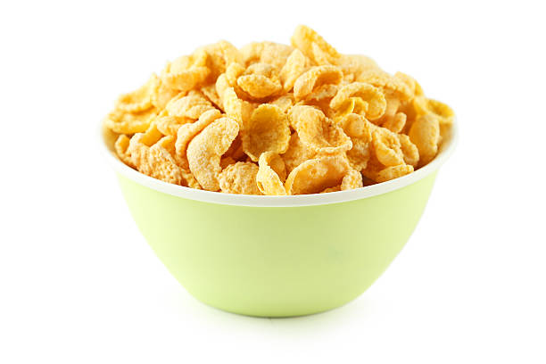 istock Bowl of cornflakes isolated on white 467224060