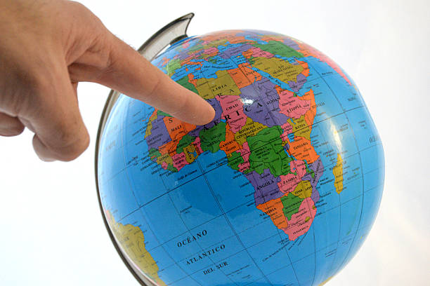 istock Pointing to a place in the world 467224999
