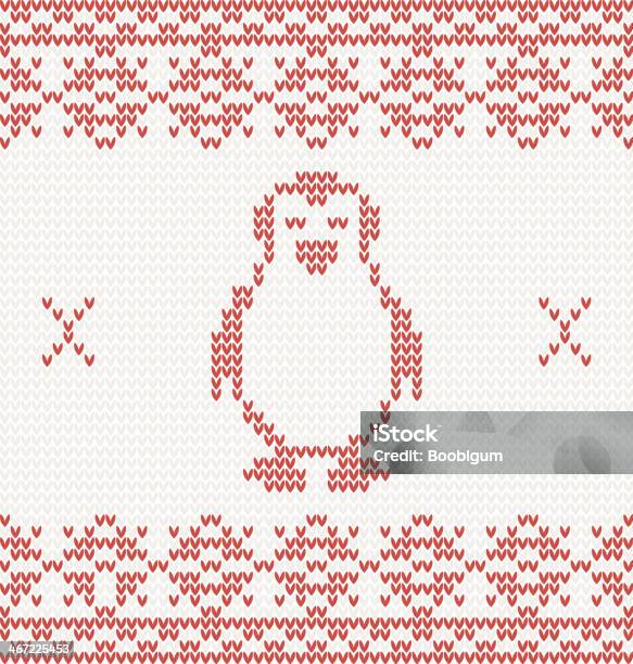 Рождество Пингвин — стоковая векторная графика и другие изображения на тему Без людей - Без людей, Белый, Векторная графика