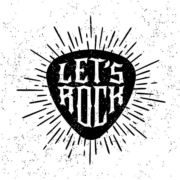 vintage rock-logo - heavy metal stock-grafiken, -clipart, -cartoons und -symbole