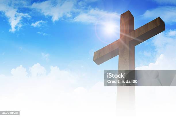 Cross Stock Photo - Download Image Now - Religious Cross, Sky, Cloud - Sky