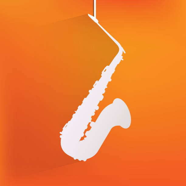 музыка ветра инструментов значок - trombone musical instrument wind instrument brass band stock illustrations