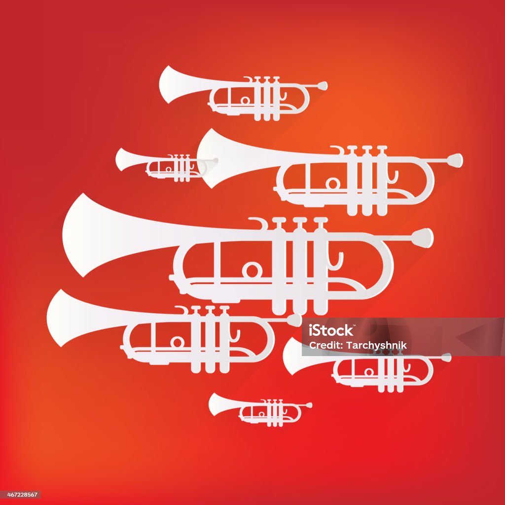 Ícone de vento instrumentos musicais - Vetor de Música royalty-free