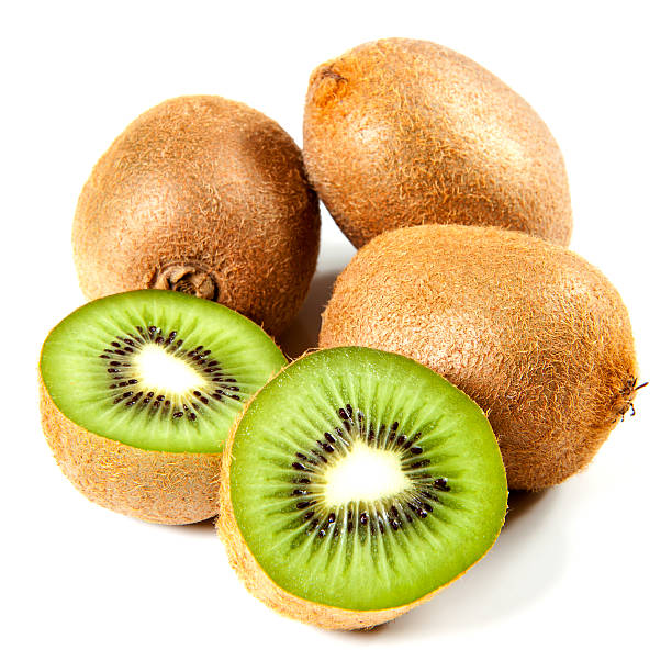 kiwi fruit isolated stock photo