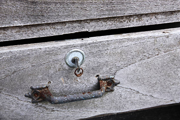 Old chest, close-up.