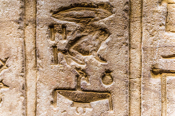 istock Ancient well preserved original Egyptian hieroglyphs 467231160