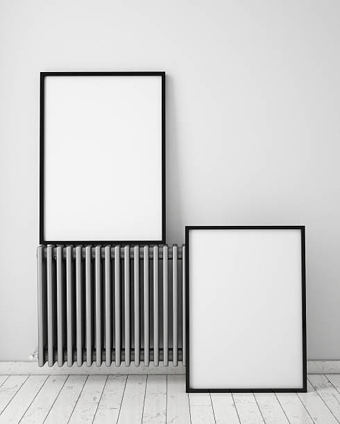 istock mock up posters in white scandinavian interior, background 467232404