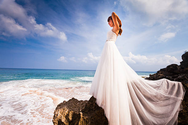 istock beautiful bride dressed in wedding dress 467232522