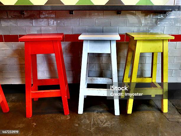 Three Color Chairs Stock Photo - Download Image Now - Chair, Furniture, Horizontal