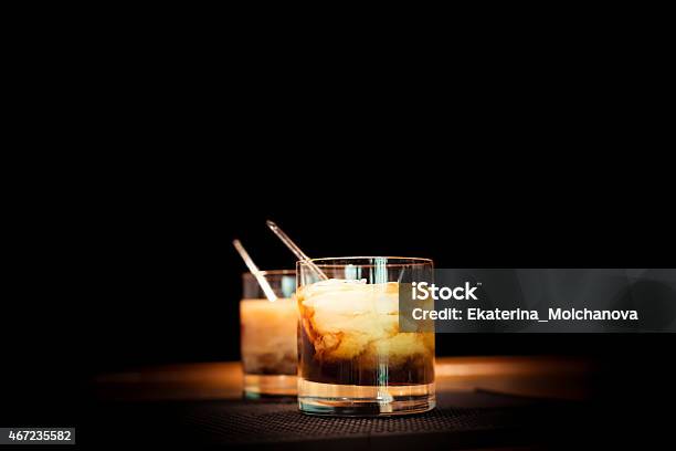 White Russian Cocktail Stock Photo - Download Image Now - White Russian, Alcohol - Drink, Cream - Dairy Product