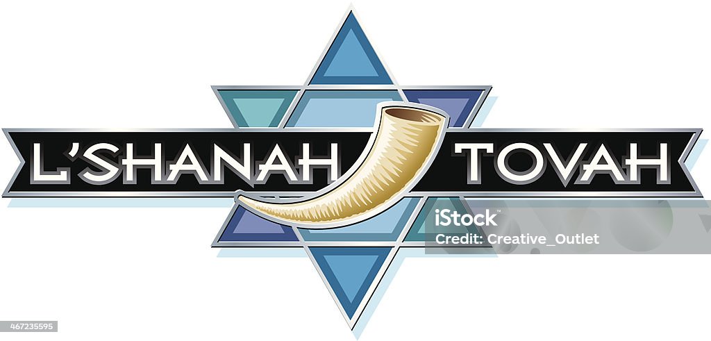 L Shanah Tovah Heading C - 로열티 프리 샤나 토바 벡터 아트