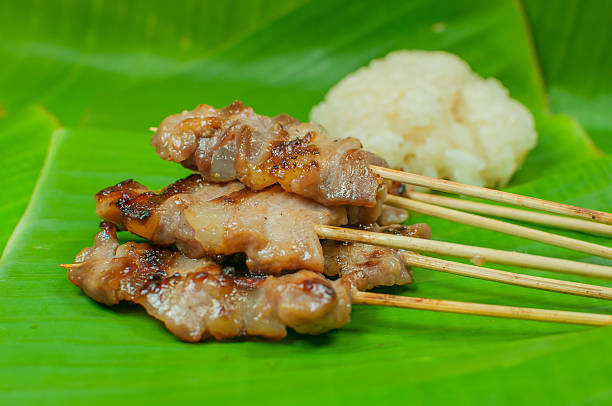 istock Traditional Thai style grilled pork with rice 467236085