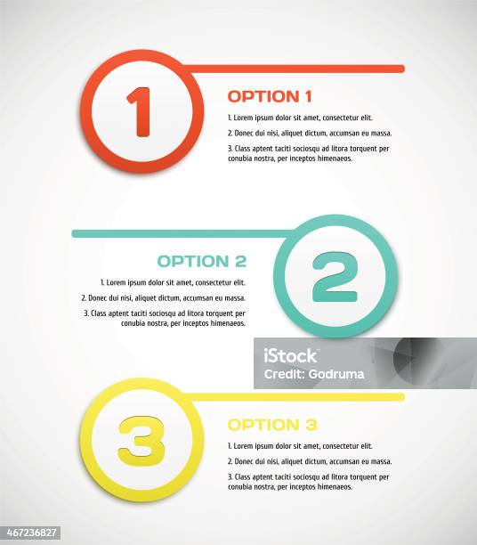 Three Steps For Progress Vector Stock Illustration - Download Image Now - Number 1, Single Object, Three Animals