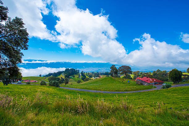 Costa Rican beautiful landscape Costa Rican beautiful landscape around Volcan Irazu National Park irazu stock pictures, royalty-free photos & images