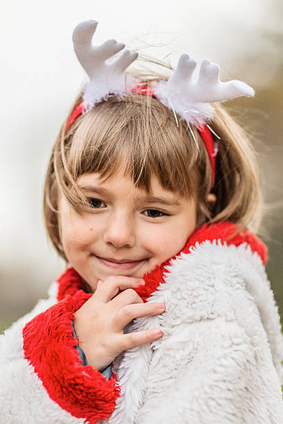 istock Little Christmas girl 467238498