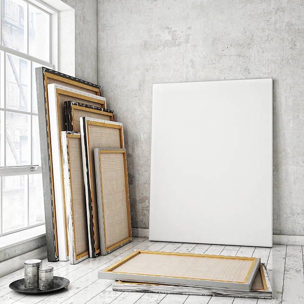 istock mock up poster in vintage loft interior, background 467239022