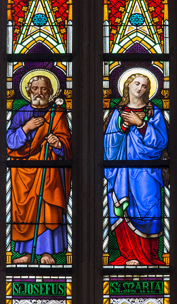 istock Bratislava - Virgin Mary and st. Joseph from cathedral 467239455