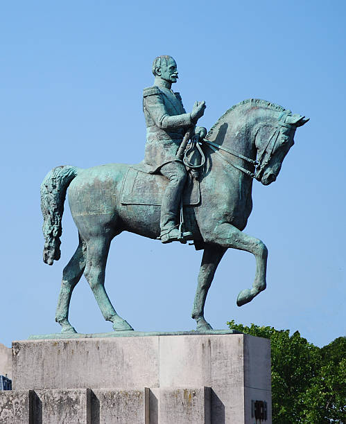Marshal Ferdinand Foch Bronze Statue stock photo
