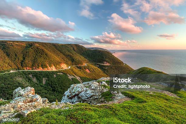 Green Cliffs Overlooking Cabot Trail Stock Photo - Download Image Now - Nova Scotia, Canada, Cabot Trail