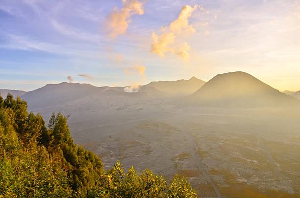 istock Volcanoes in Bromo Tengger Semeru National Park at sunset. Java, 467242263