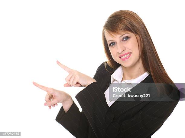 Pretty Businesswoman Stock Photo - Download Image Now - Adult, Advertisement, Aiming