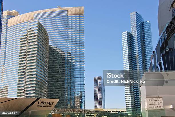 Moderno Edificio Hoteles En El Centro De La Ciudad De Las Vegas Foto de stock y más banco de imágenes de Acero