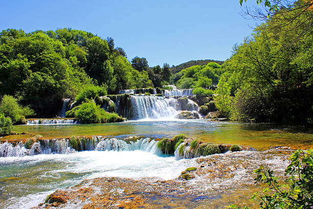 istock Waterfall KRKA in Croatia - nature travel background 467244029