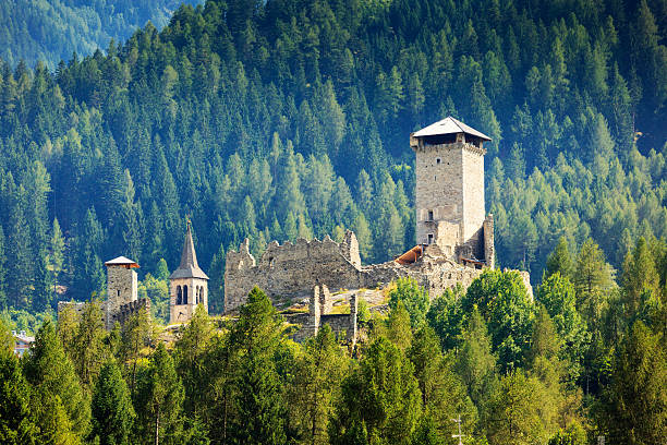 Ruins of castle Ortenbourg in Alsace France