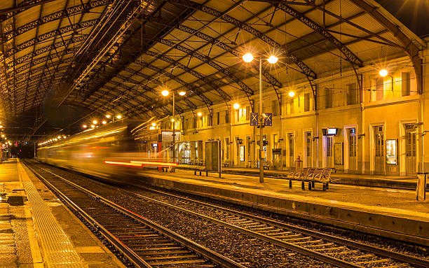 istock Regional train leaving Avignon station - France 467247129