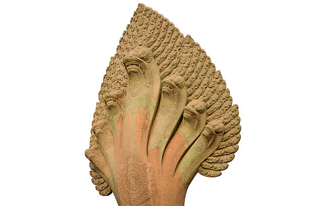 Naga is the Sanskrit and Pali word for a deity or class of entity or being, taking the form of a very great snake specifically the king cobra, found in Hinduism and Buddhism. Angkor Wat, Cambodia