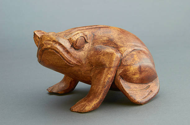 istock Figurine of frog from the tree. 467249167