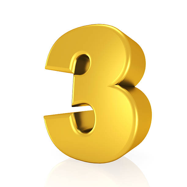 istock golden number 3   isolated on a white background 467249452