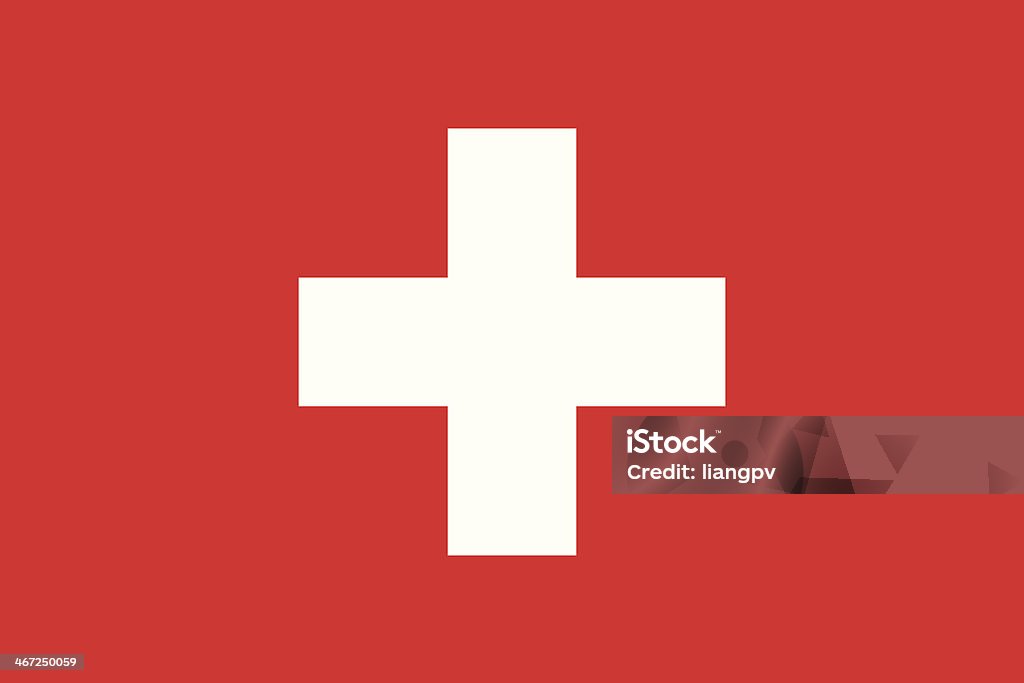 Isolated vector image of the flag of Switzerland Swiss, Proportion 2:3, Flag of Switzerland Swiss Flag stock vector