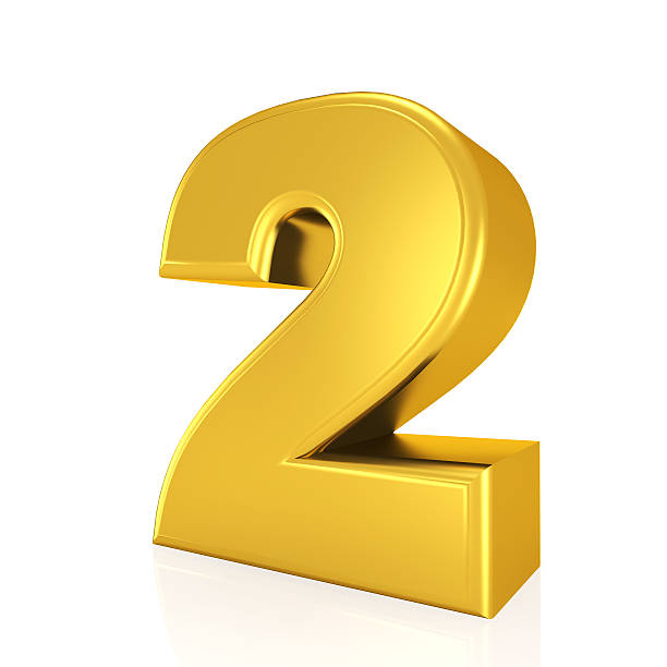 istock golden number 2 on white background 467252082