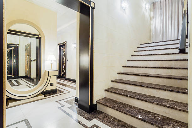 istock Granitic stairs in luxury residence 467253266