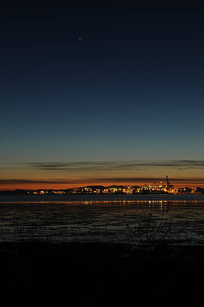 istock Spectacular Sunset over Robert's Bank Superport 467253572