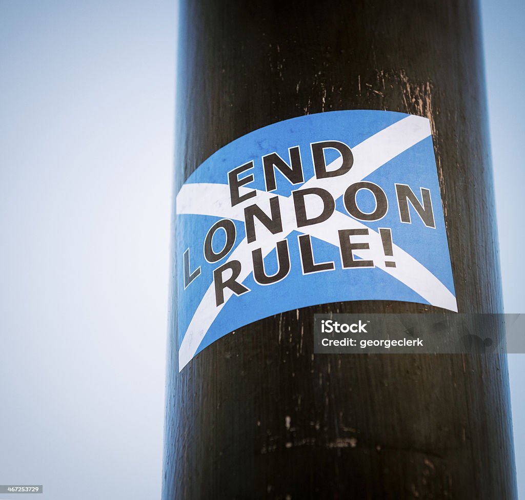 Adesivo End di Londra regola - Foto stock royalty-free di Referendum sull'indipendenza della Scozia del 2014