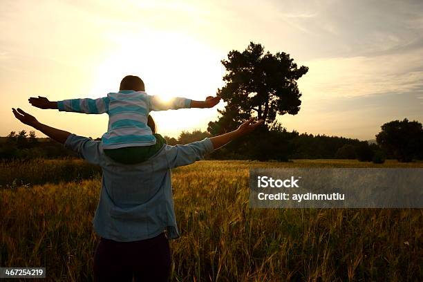 Love Of Nature Stock Photo - Download Image Now - Adult, Agricultural Field, Carrying On Shoulders